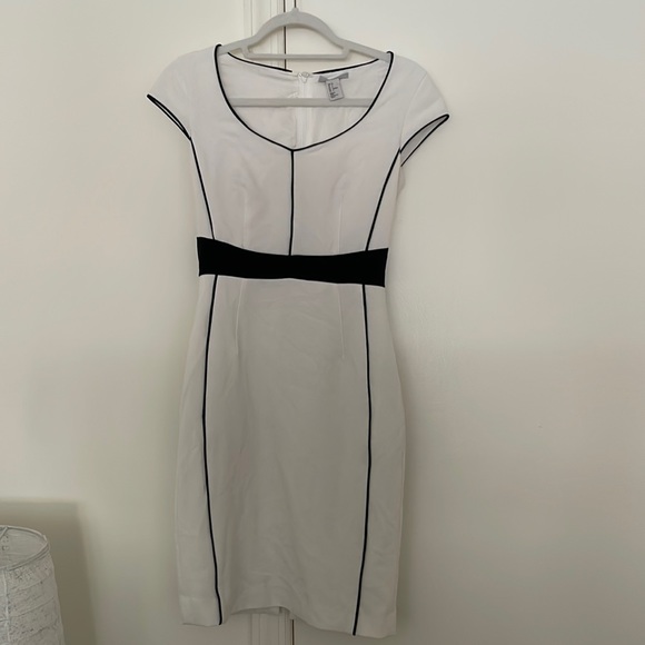 H&M white/black Business Dress - Picture 1 of 4